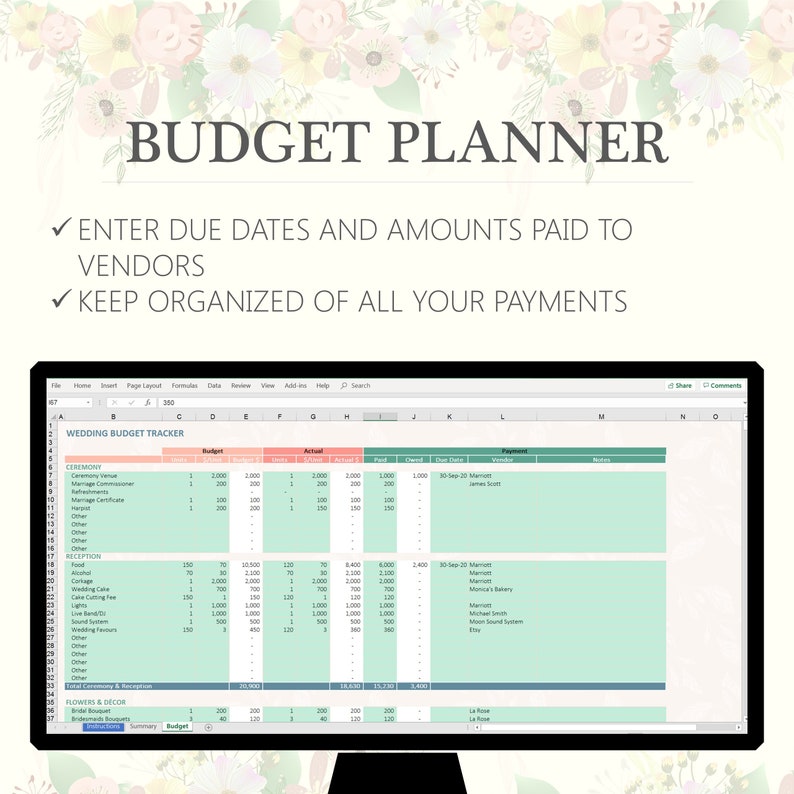 wedding budget planner wedding budget planner