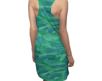Retro custom gift  dresses accessories Cool Art Racerback Dress 12 NunoNevesStore skirts
