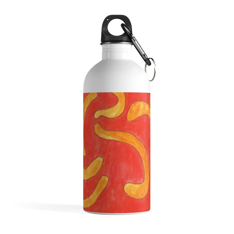 Urban Art Water Bottle 14 Retro custom gift pop art line image 0