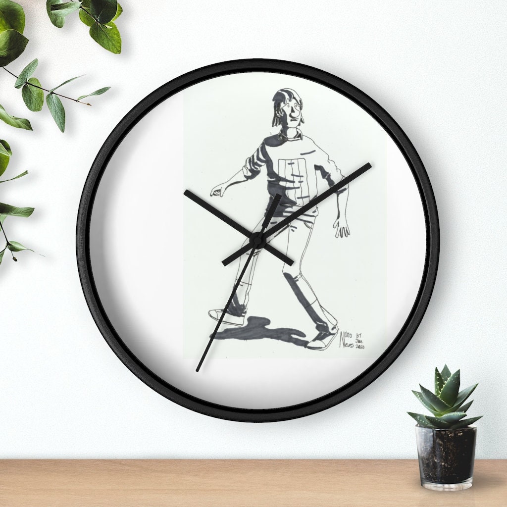 Cool Art Wall Clock 11 Retro custom gift designer Etsy