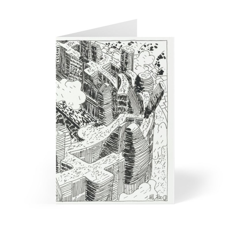 Handmade Urban Art Cards With Envelopes 12  Retro custom gift image 0