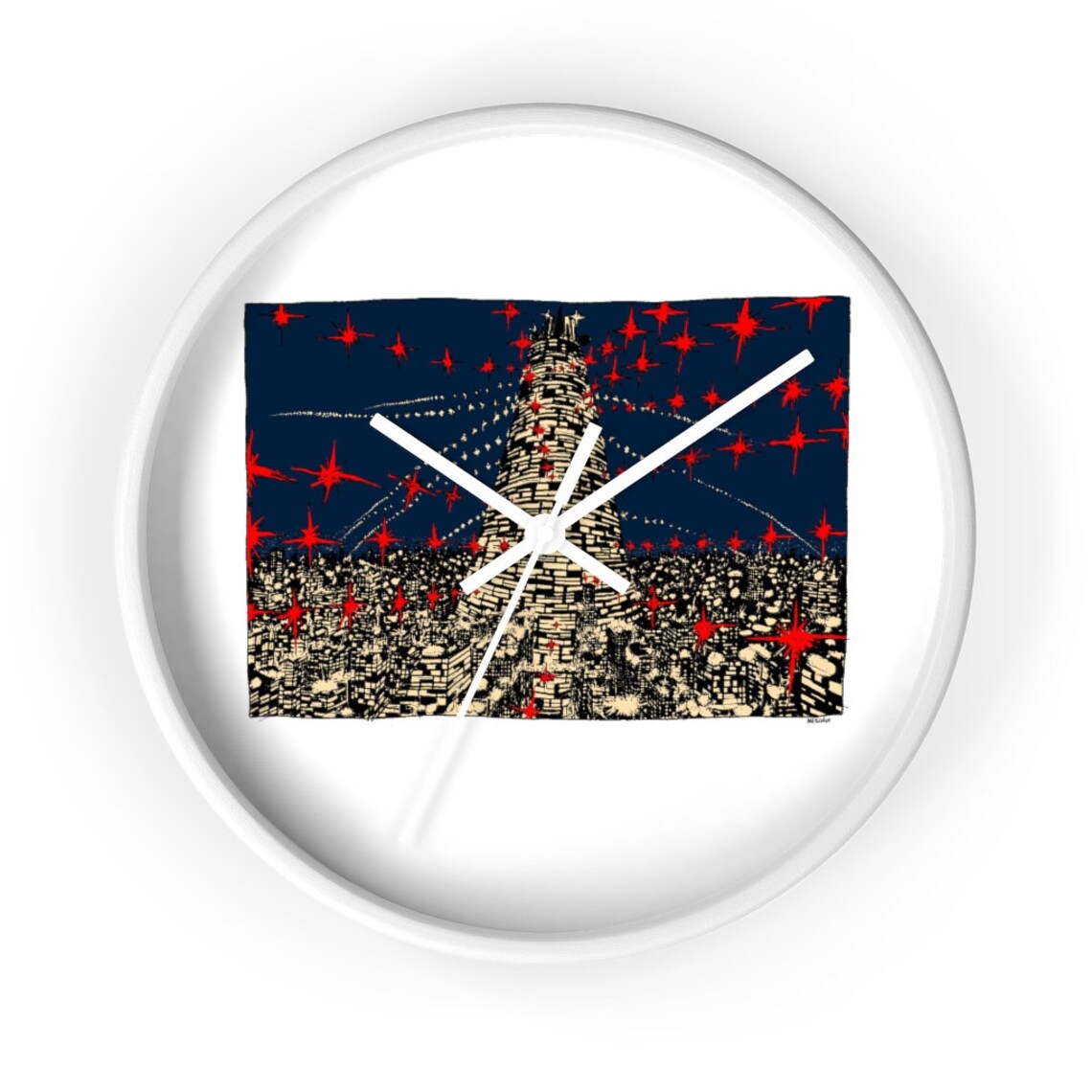 Cool Art Wall Clock 1 Retro custom gift designer aesthetic Etsy