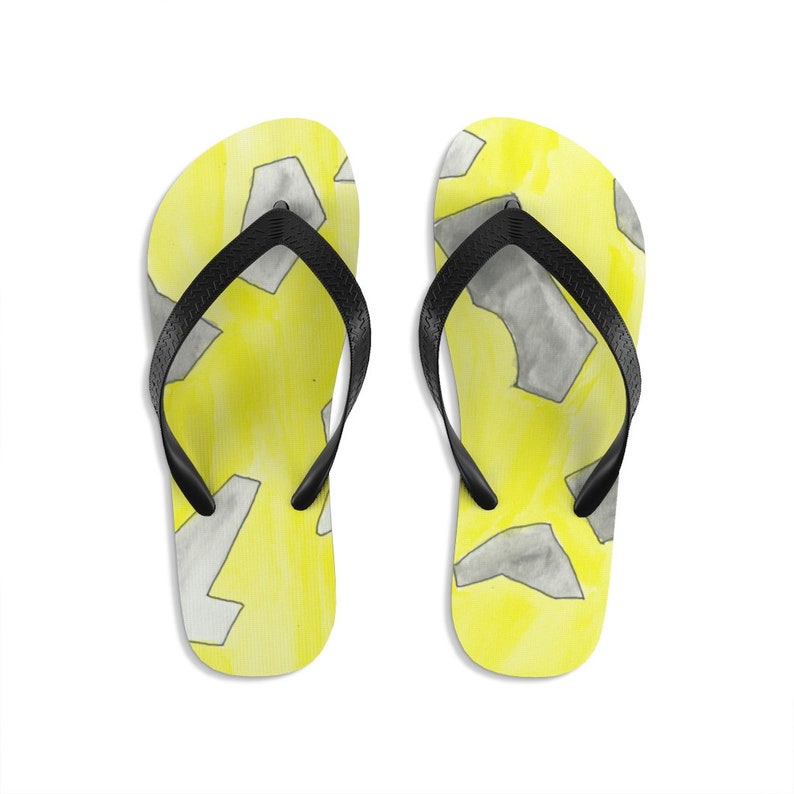 Urban Art Unisex Flip-Flops 10 Retro custom gift handmade image 0