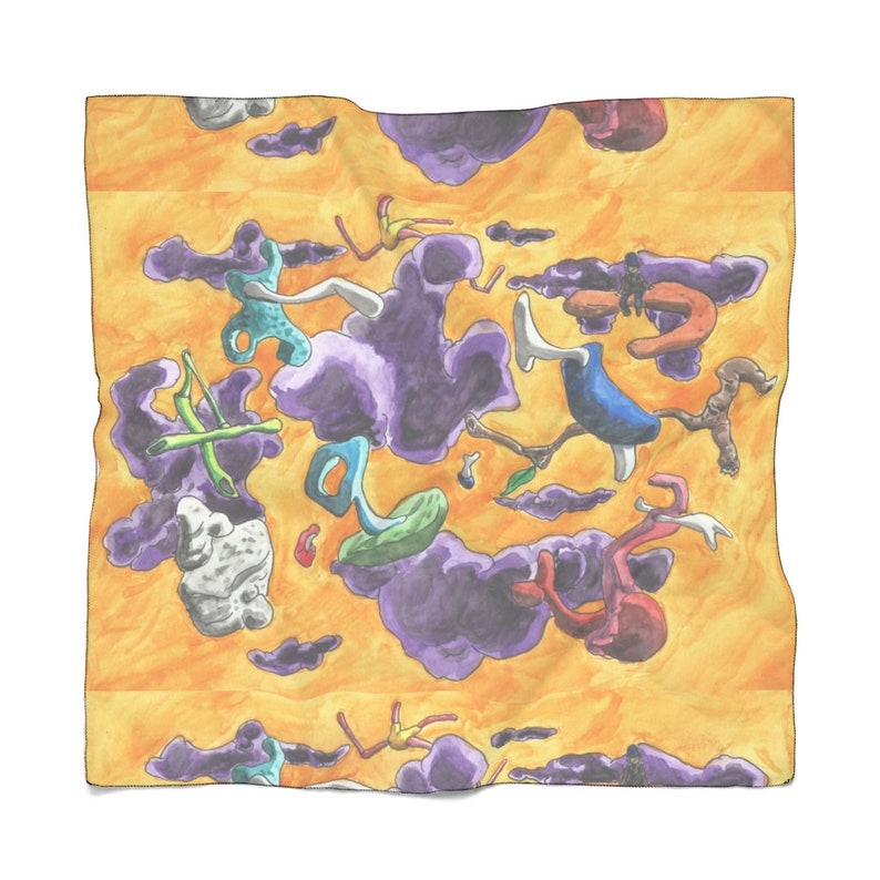Urban Art Transparent Scarf 12 Retro custom gift pop art image 0