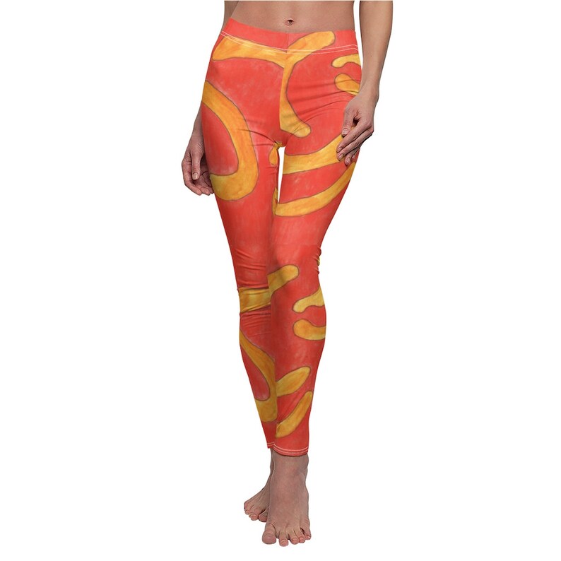 Urban Art Leggings 7 Retro custom gift aesthetic line art image 0