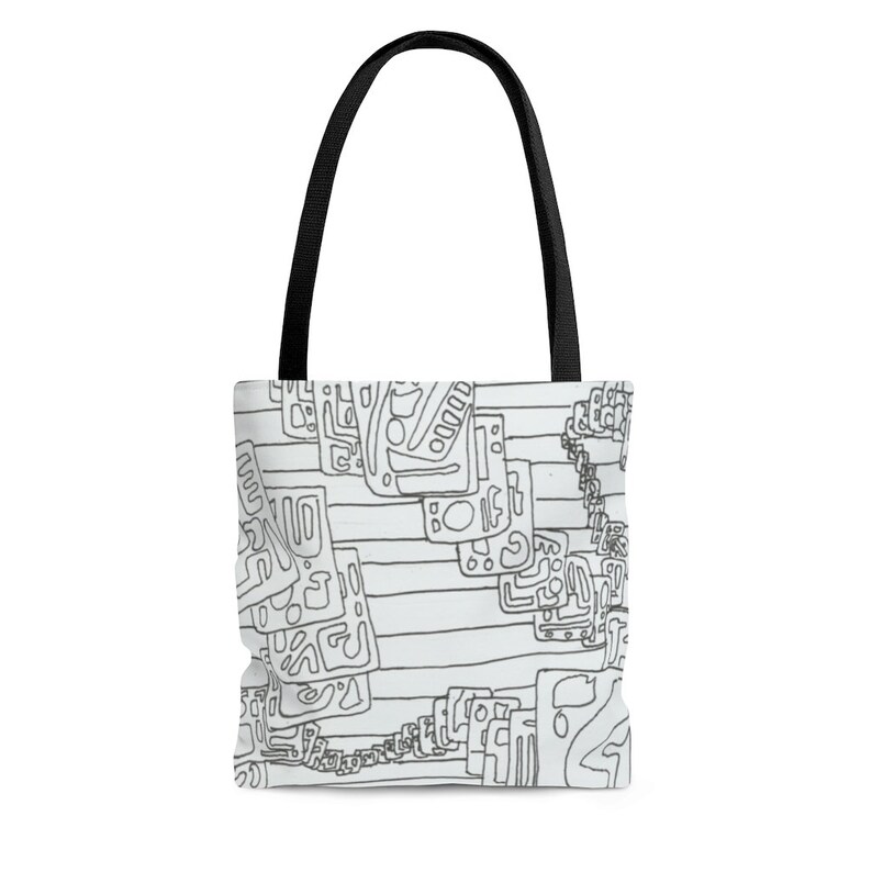 Urban Art Tote Bag 3 sizes 17 Retro custom gift aesthetic image 0