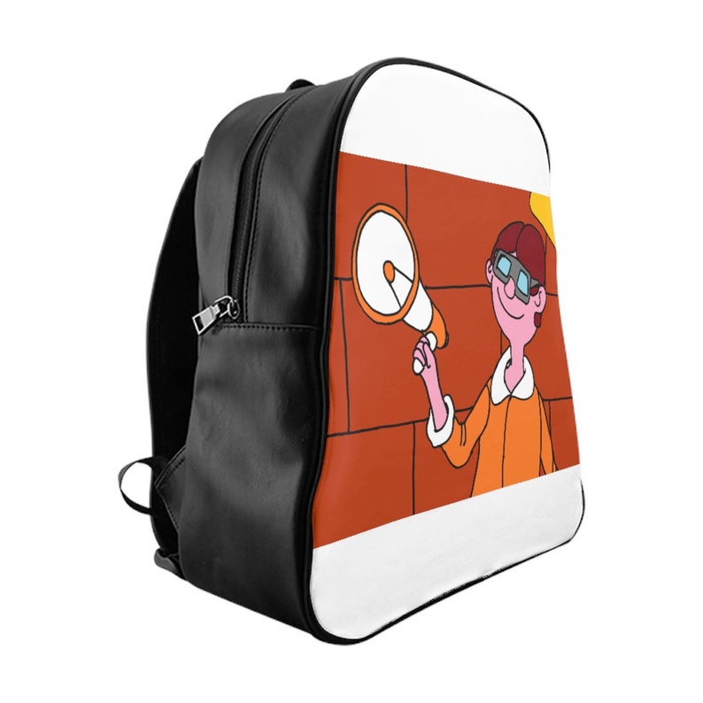 Urban Art PU Leather Backpack 3 sizes 2 Retro custom gift image 0
