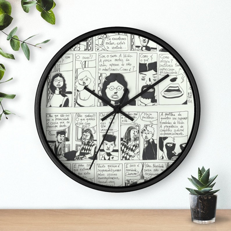 Cool Art Wall Clock 5  Retro custom gift designer aesthetic image 0