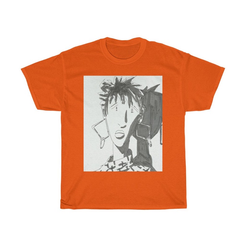 Urban Art Unisex Tee 34 Retro custom gift line art pop art image 0