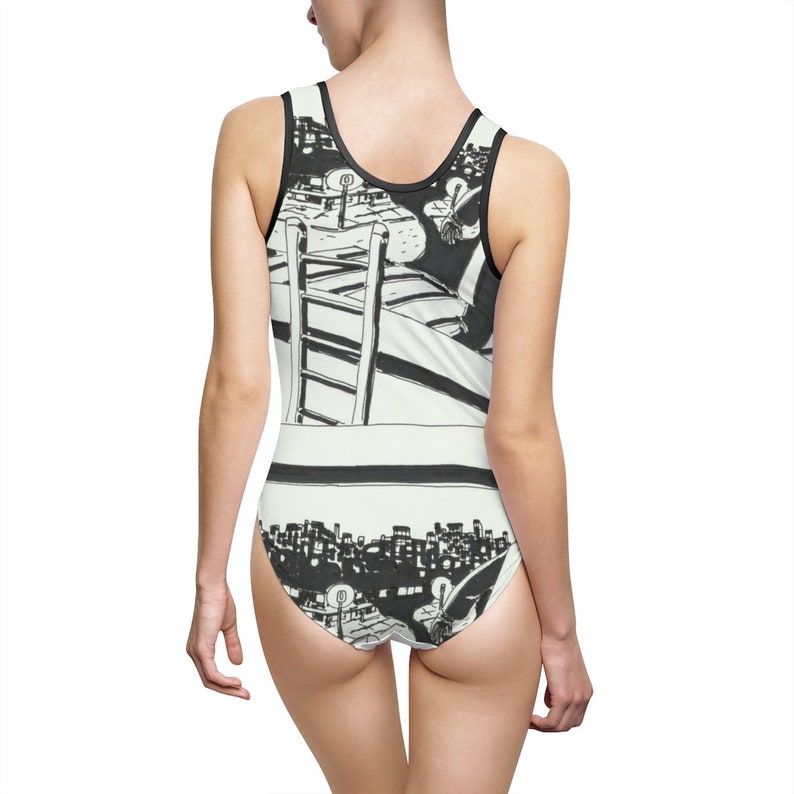 Cool Art Classic Swimsuit 2 Retro custom gift aesthetic image 0