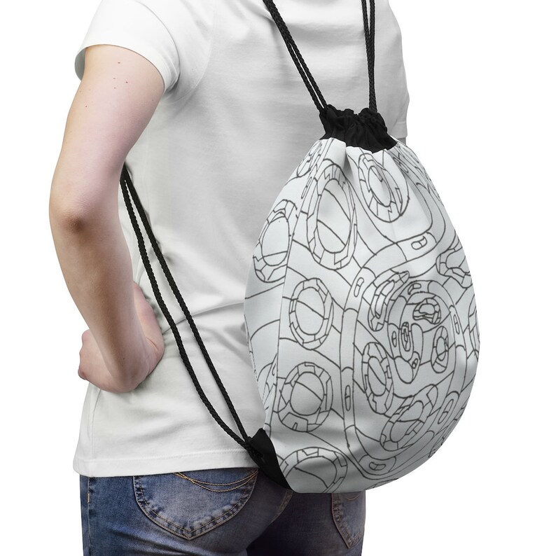 Urban Art Drawstring Bag 12 Retro custom gift aesthetic pop image 0