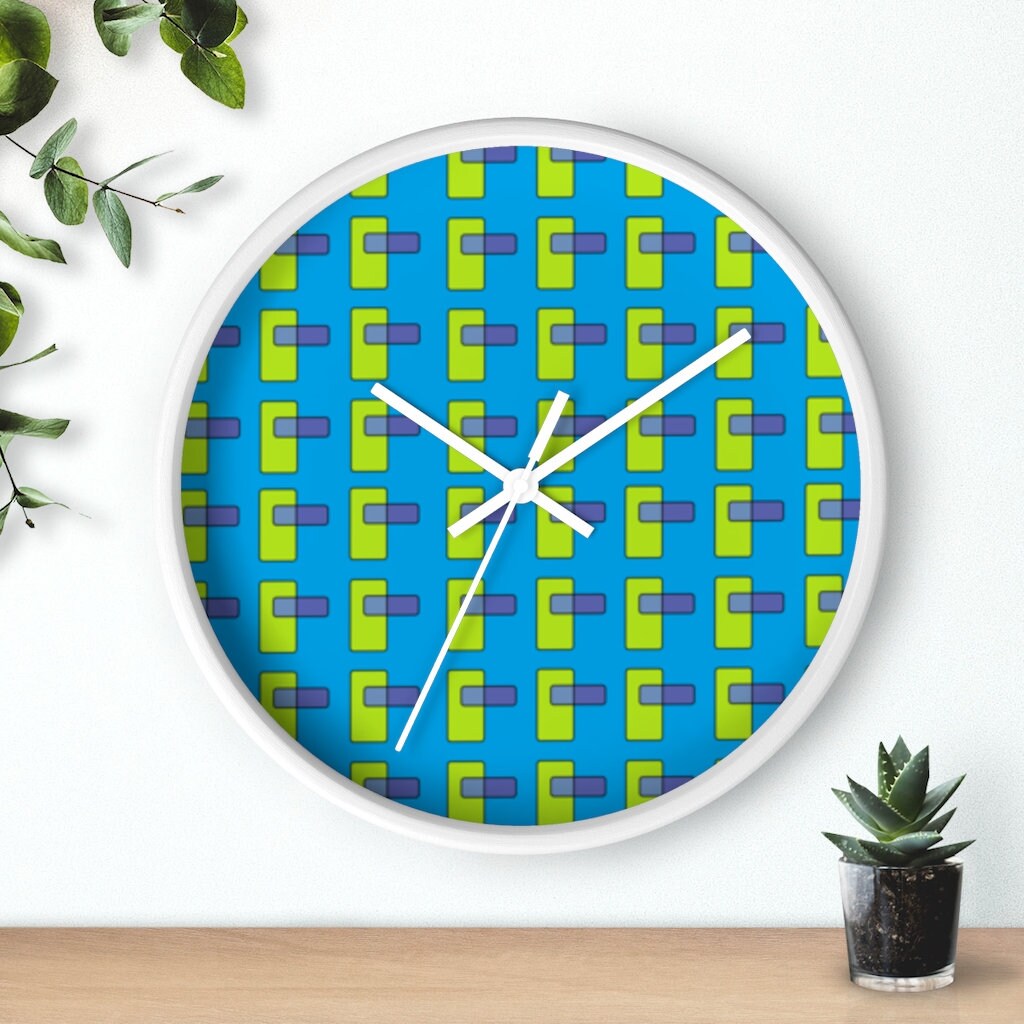 Cool Art Wall Clock 17 Retro custom gift designer Etsy