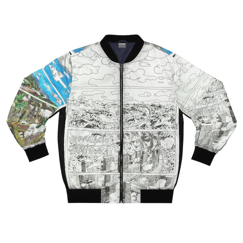 Urban Art Bomber Jacket 20 Retro custom gift aesthetic line image 0