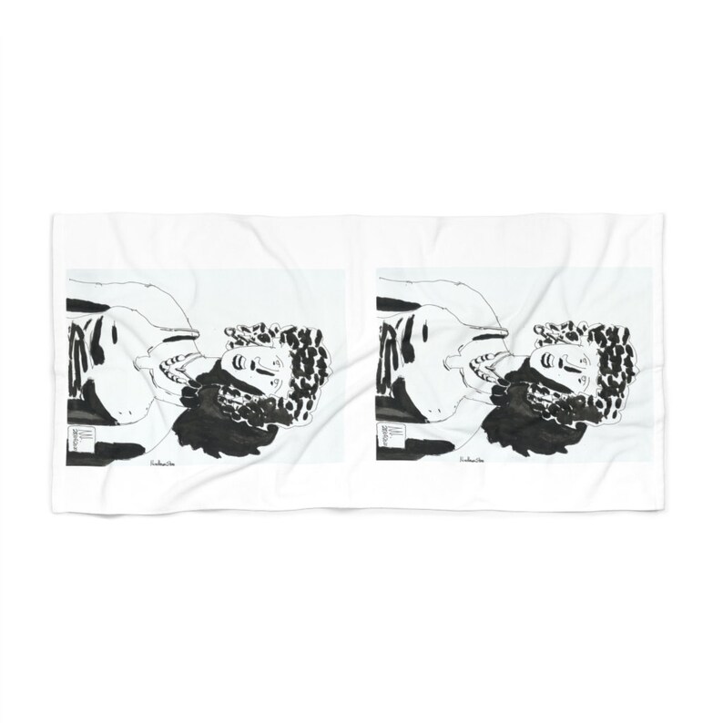 Urban Art Beach Towels 13 Retro custom gift designer image 0