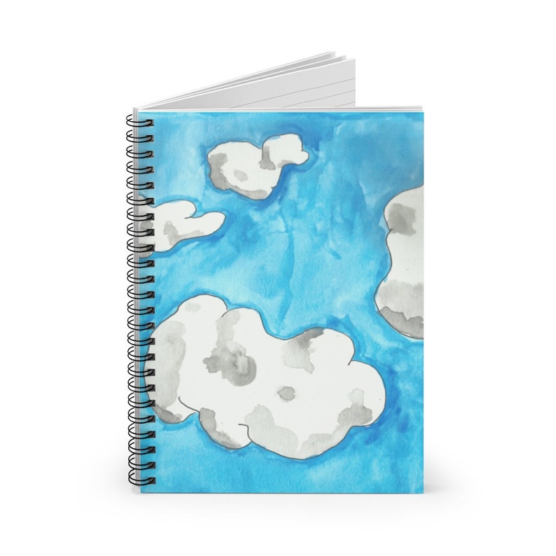 Ruled Line Spiral Notebook With Cool Art Cover 12  Retro image 0