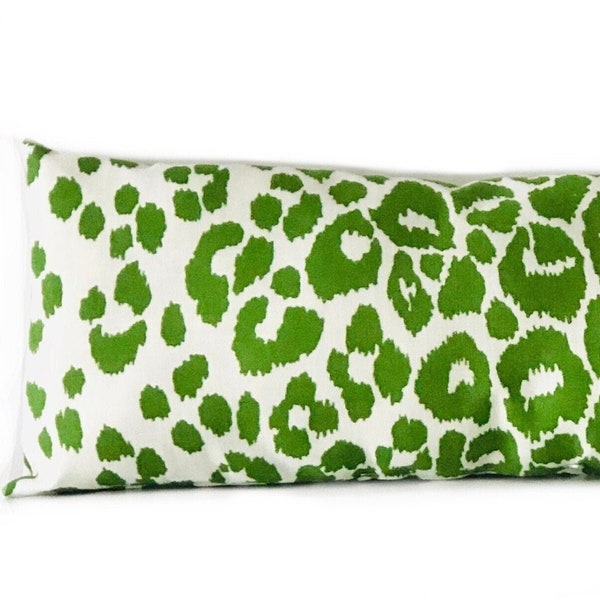 Green Leopard Pillow Etsy