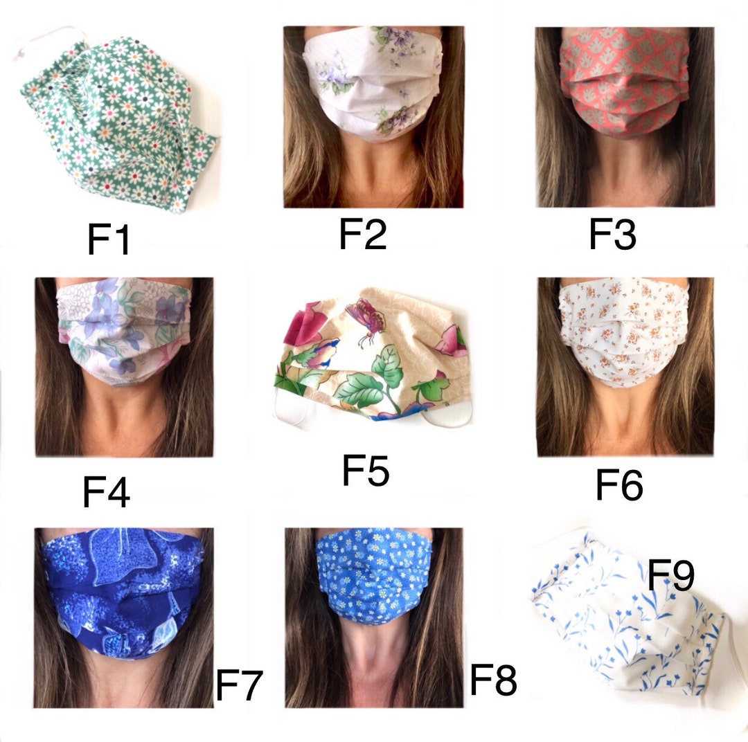 Cotton Face Mask Lightweight Breathable Face Mask ADJUSTABLE Soft