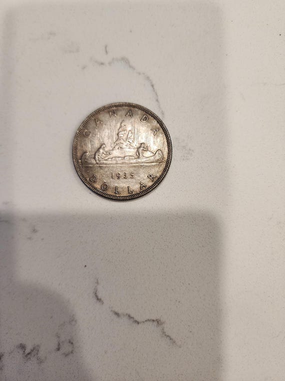 1935年 カナダ1ドル 銀貨 ジョージ5世 1935年 カナダ ジョージ5世 航海者 正真正銘 1ドル銀貨 - Etsy 日本