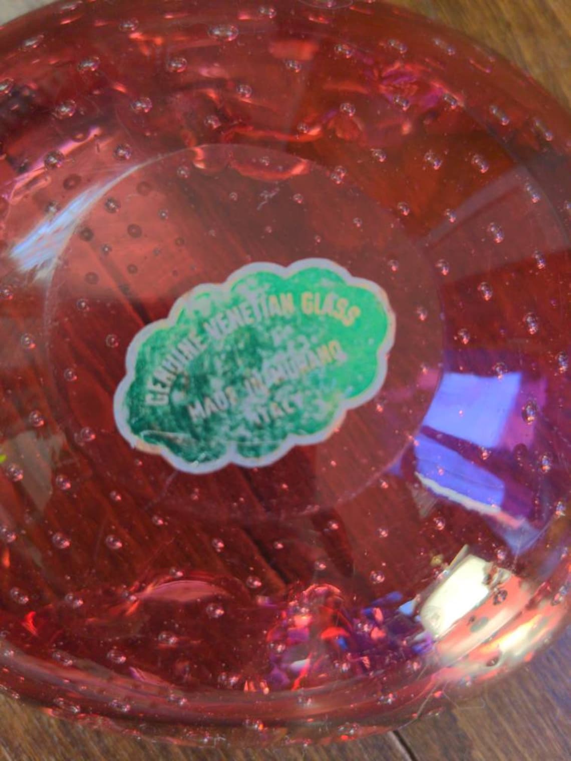 Genuine Glass Made in Murano Italy Ashtray. Etsy