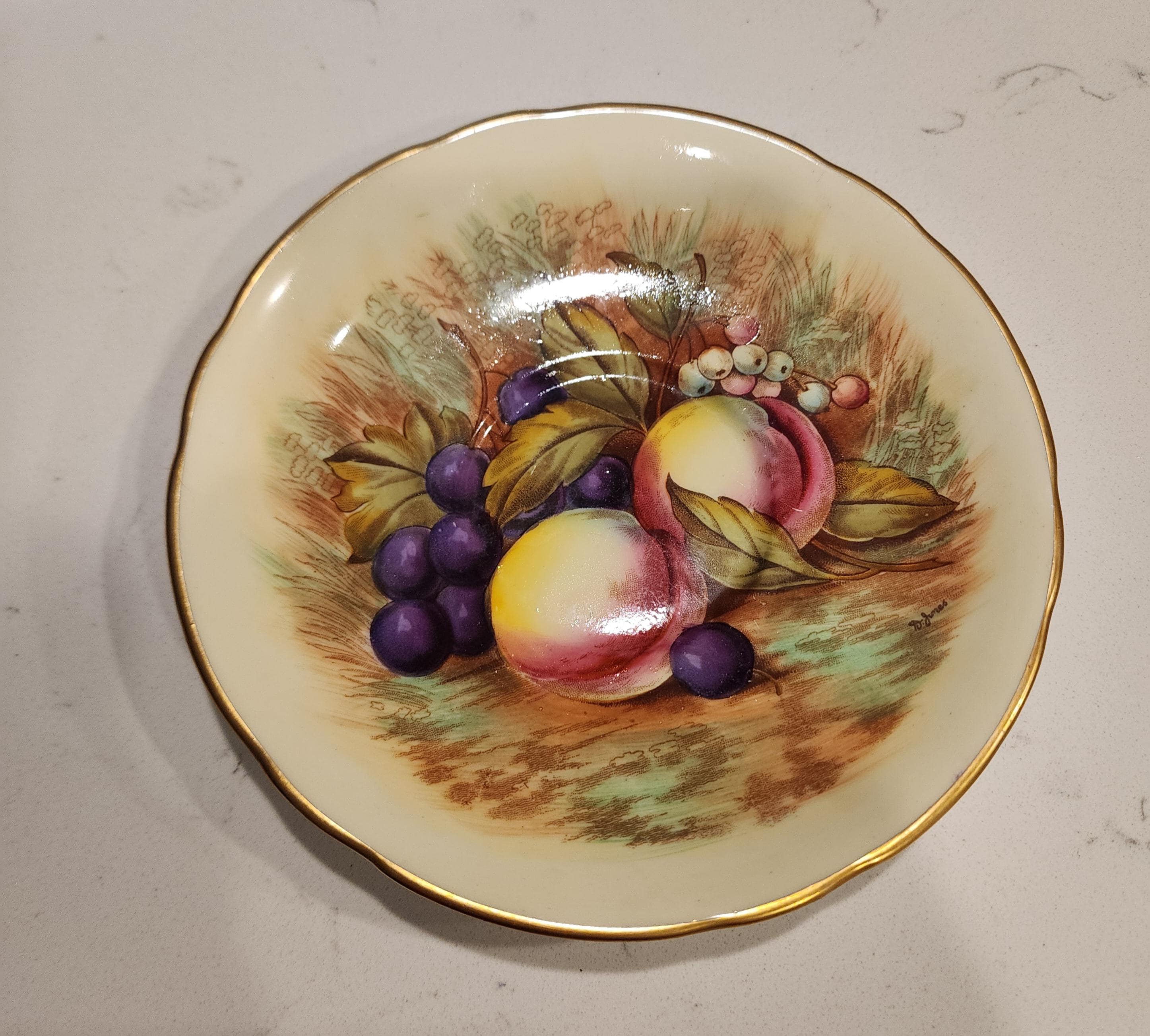 Aynsley Orchard Gold Fruit - Etsy