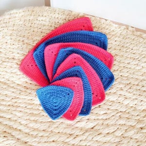 Crochet Triangle Bra Cup Sizes A-J Pattern