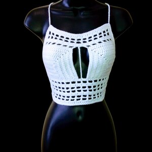 Patrón de copa de sujetador rectangular de crochet, tallas A-H