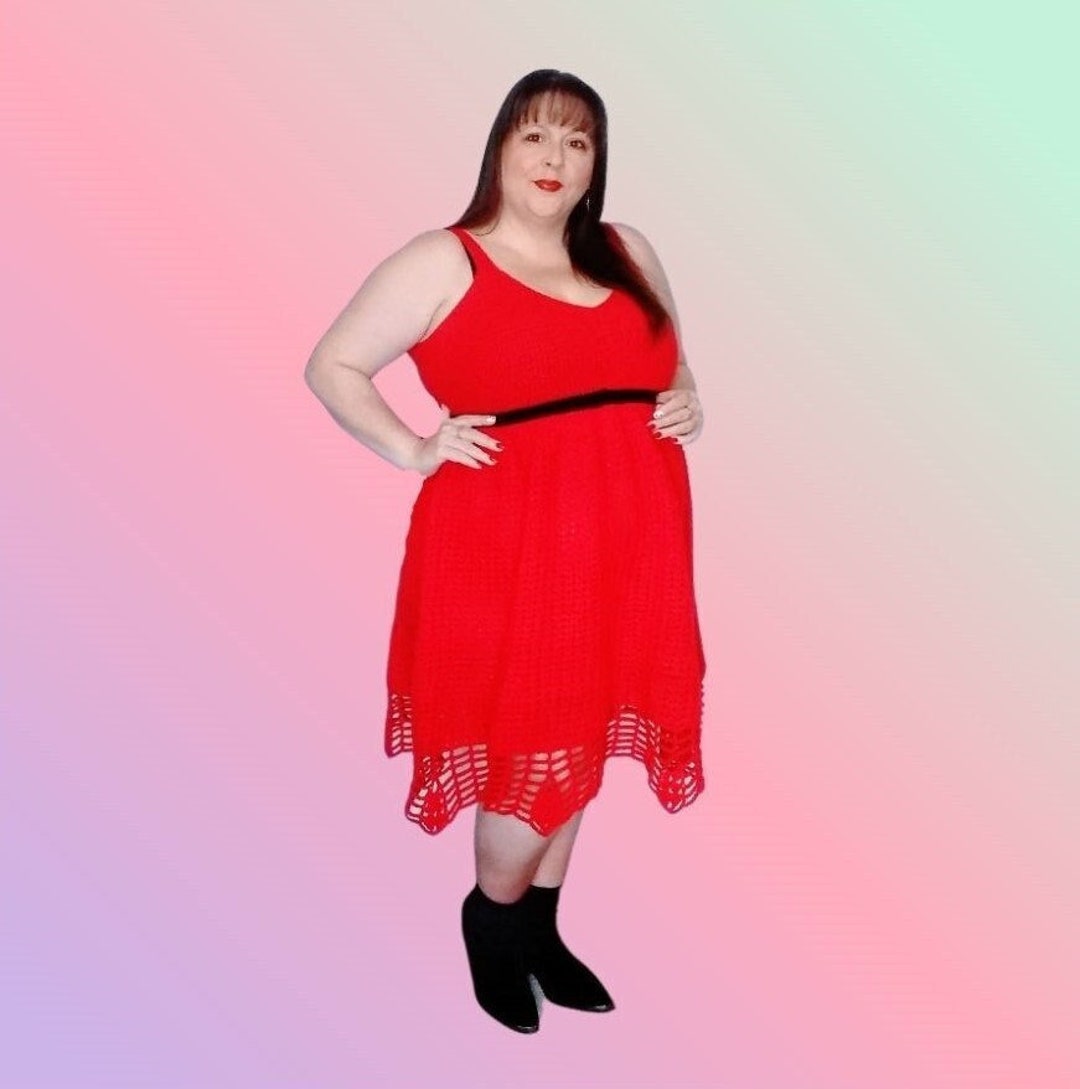 Braless Crochet Dress Plus Size WRITTEN PATTERN Sassy & Classy Etsy