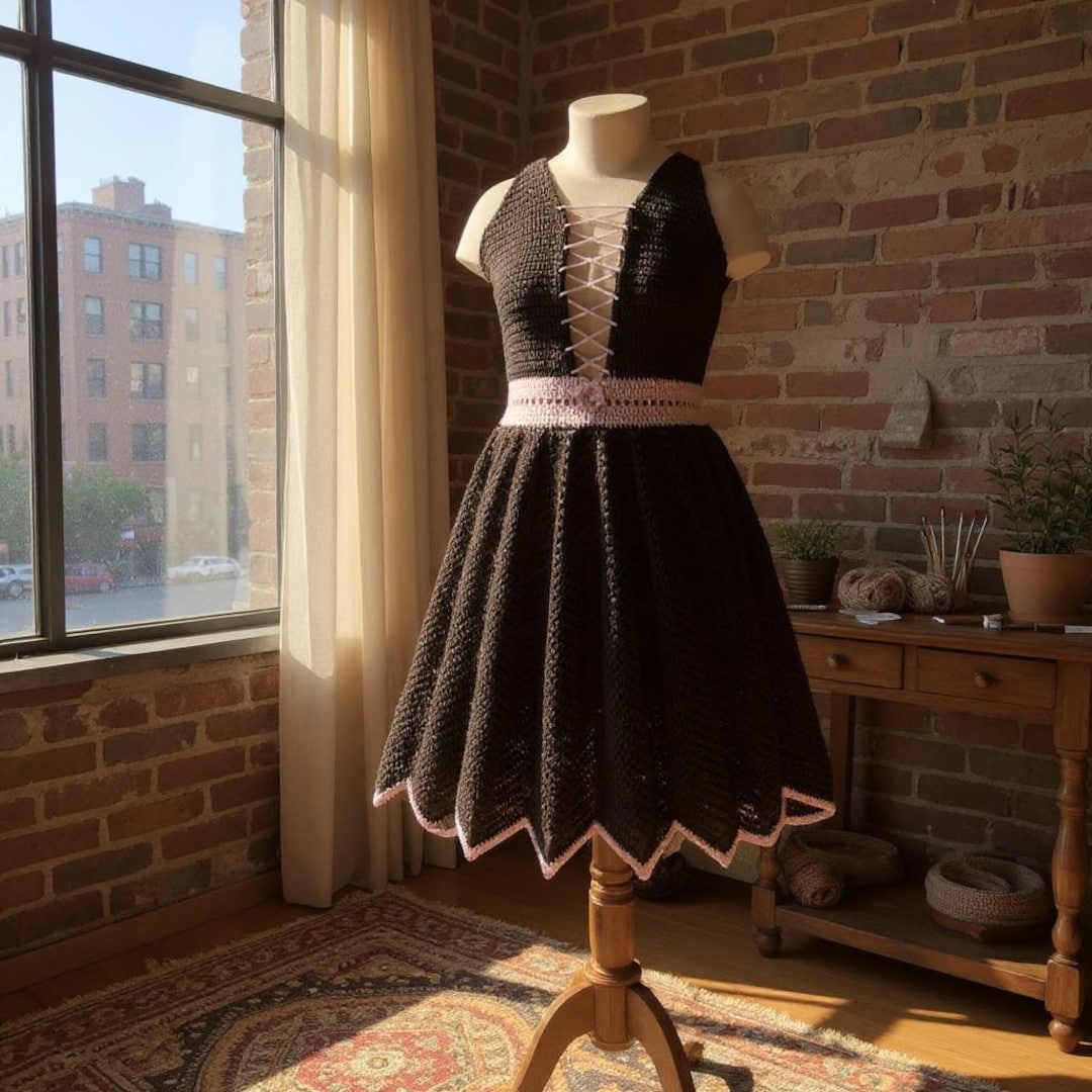 Crochet Dress Pattern: Lady Ravenna Made-to-measure, Plus Size