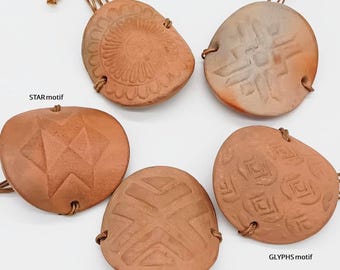 Handmade Terracotta Napkin Holders Set of 6 Guatemalan Folk Art Clay Rustic Housewarming Gift