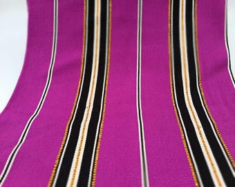 Guatemalan Handwoven Magenta Fabric by yard  Cotton Textile  Boho Upholstery & Craft Yardage