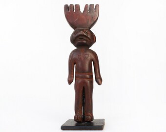 Collectabe Vintage Figura de Decoración de Madera Guatemalteca Artesanal - Hondas de Arte Popular