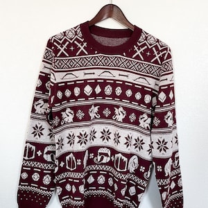 Dragons & Dice Faire Isle Sweater