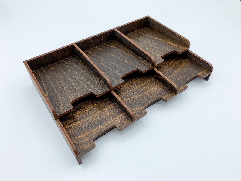 Card Organizer Handmade Wood Game Card Organizer Etsy