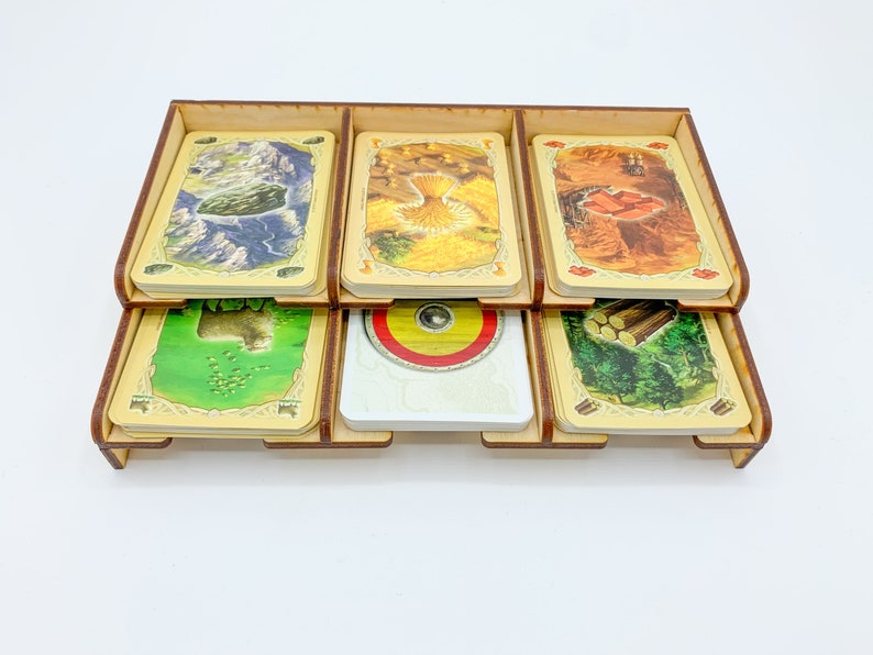 Card Organizer Handmade Wood Game Card Organizer Etsy