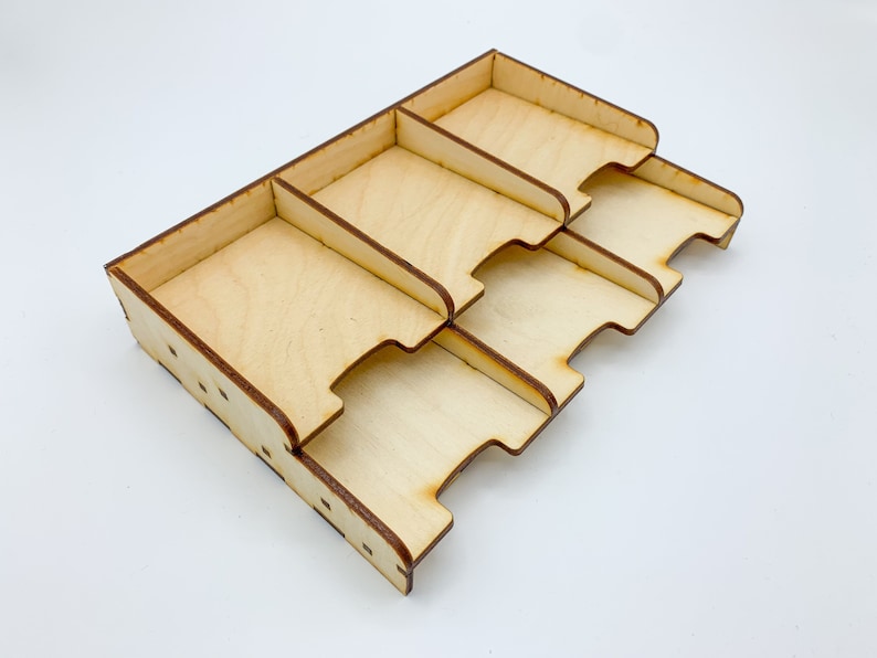 Card Organizer Handmade Wood Game Card Organizer Etsy