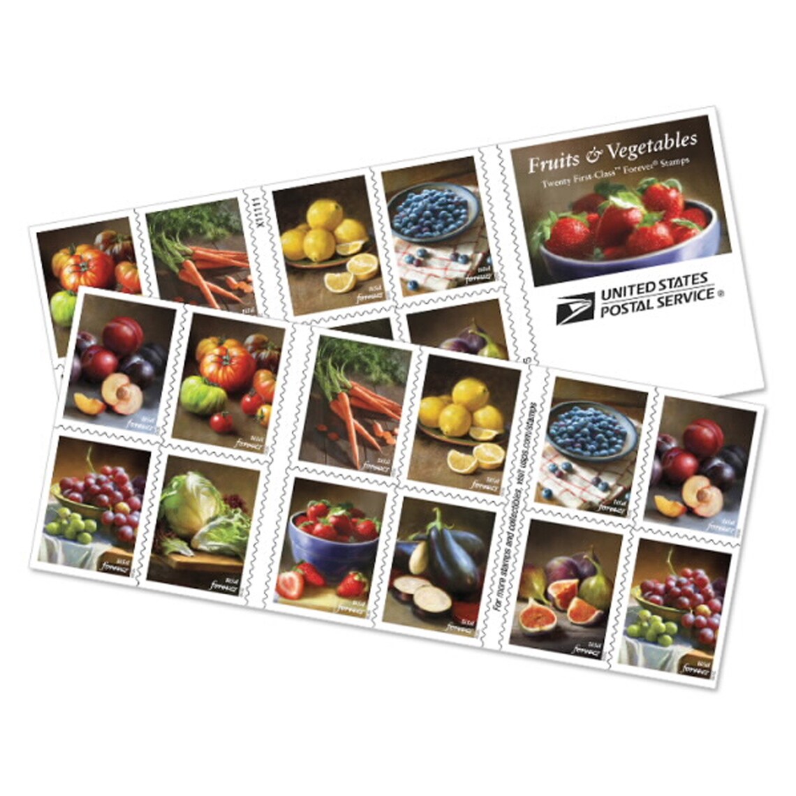 Fruits & Vegetables USPS First Class Forever Postage Stamps Etsy