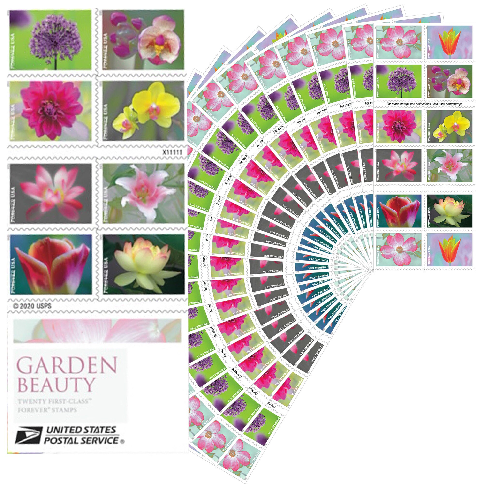 Garden Beauty USPS Forever Postage Stamps US First Class Book Etsy