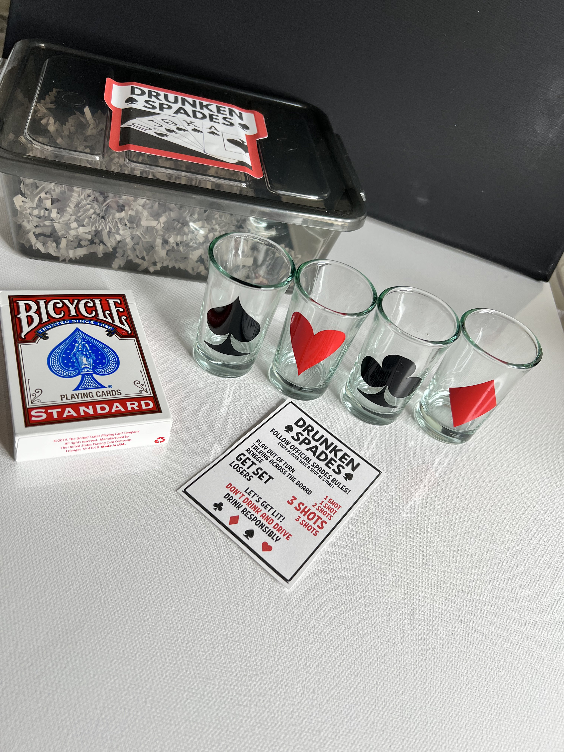 Drunken Spades Card Drinking Game / Card Games / Drinking Etsy