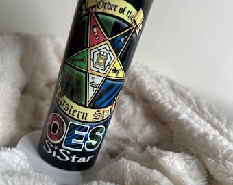 Order of Eastern Star 20 oz  Stainless Steel Tumbler, Order of Eastern Star, OES, Tumbler, Sistar, Eastern Star,  OES Gifts, Drinkware