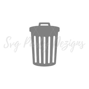 Trash Can Svg, Trash Can Clipart, Garbage Can Png, Bin Svg, Rubbish Bin  Svg, Trash Can Outline Svg, Recycle Cricut Silhouette Svg Cut File (Instant