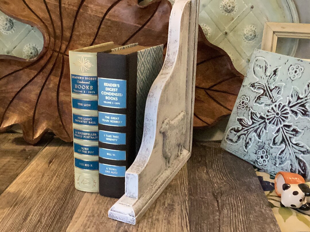 Lamb Corbel Bookend French Country Shabby Chippy Sheep Ewe Farmhouse