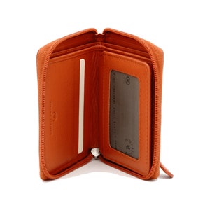 Women's  Leather Zipper Close Wallet