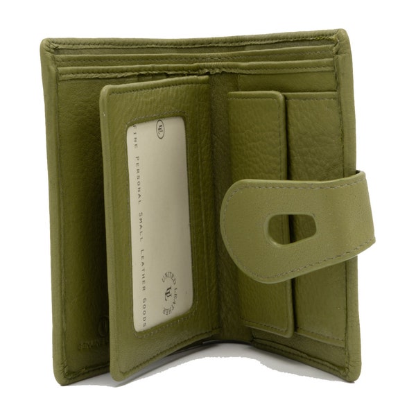 Women's Pebbled Leather Square Wallet