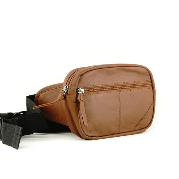 Medium Leather Waist Pouch and Sling Bag