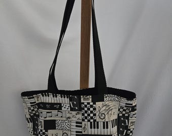 Music fabric purse