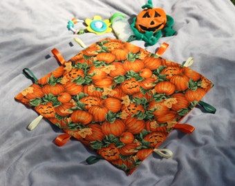 Pumpkin burp cloth