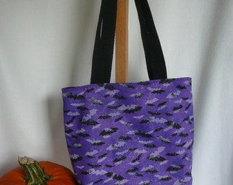 Halloween Bats fabric purse