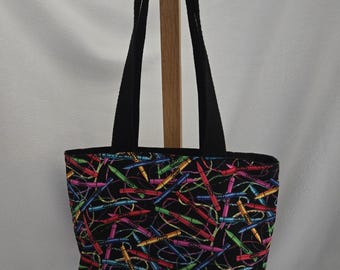 Crayon fabric purse