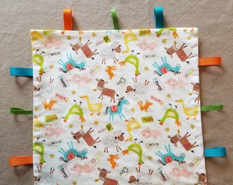 Farm animal pattern burp cloth