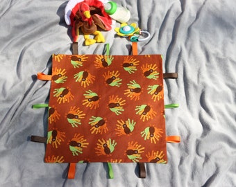 Handprint Turkey burp cloth